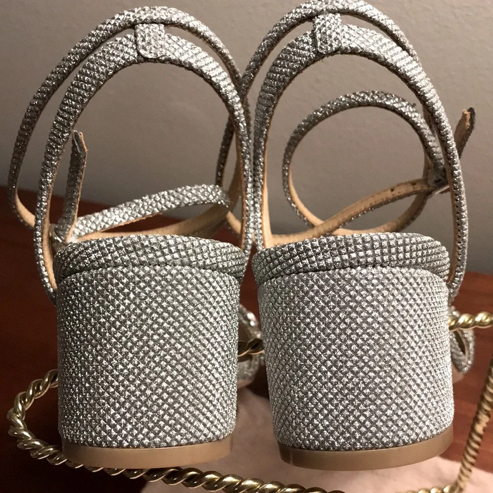 ❗️LAST CHANCE- BADGLEY MISCHKA Crystal Embellished Evening Shoes - Picture 11 of 14
